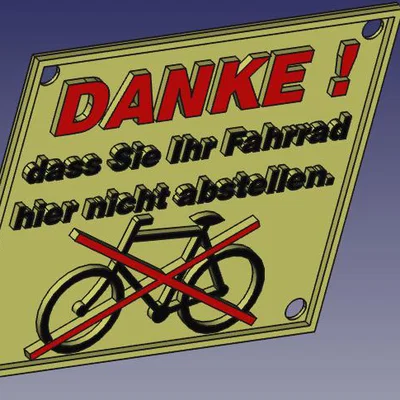 DANKE-das-Sie-Ihr-Fahrrad-hier-nicht-abstellen (Cảm ơn vì đã không đậu xe đạp ở đây)