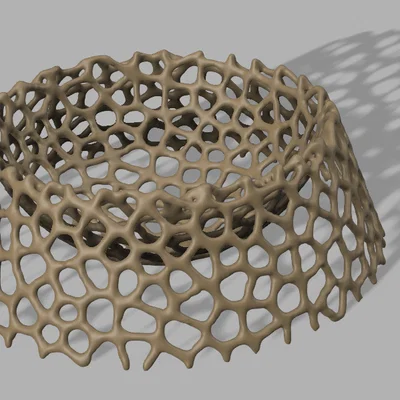 Tô trái cây kiểu Voronoi