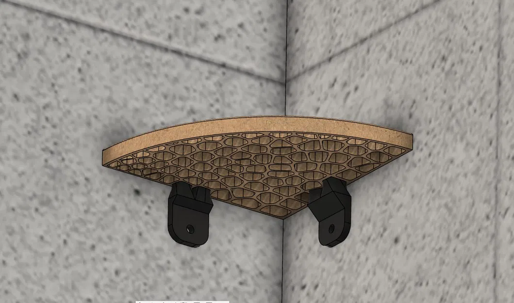 Kệ góc nhà tắm kiểu Voronoi - Image 2