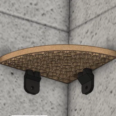 Kệ góc nhà tắm kiểu Voronoi