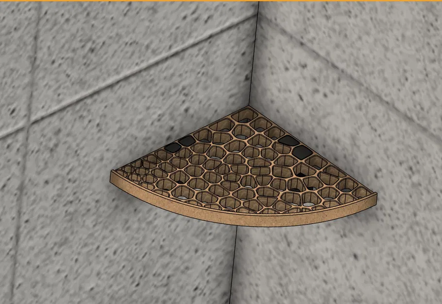 Kệ góc nhà tắm kiểu Voronoi - Image 5