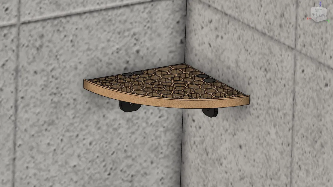 Kệ góc nhà tắm kiểu Voronoi - Image 6