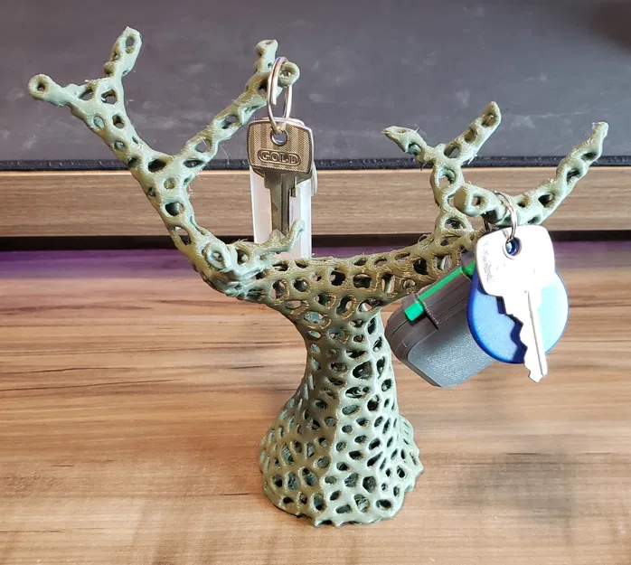 Móc Chìa Khóa Cây Bonsai Voronoi - Image 2