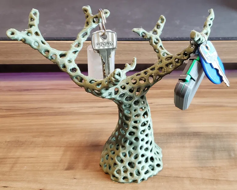 Móc Chìa Khóa Cây Bonsai Voronoi - Image 3