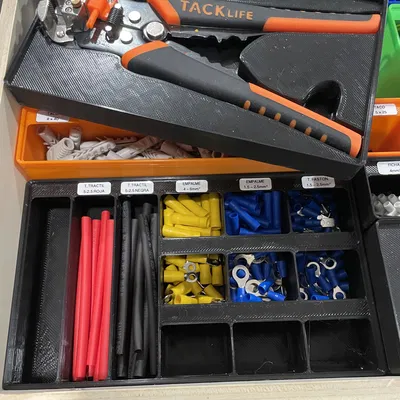 Giá đỡ dụng cụ tuốt dây/bấm cos/cắt dây Gridfinity