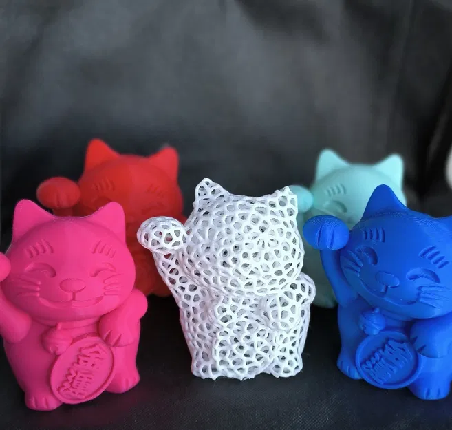 Mèo Tiền Tài Voronoi - Image 2