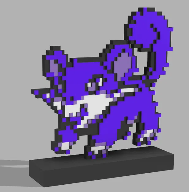 Chuột Tím 8bit Retro Không Phải Ratata - Image 1