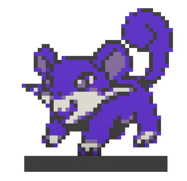 Chuột Tím 8bit Retro Không Phải Ratata - Image 2