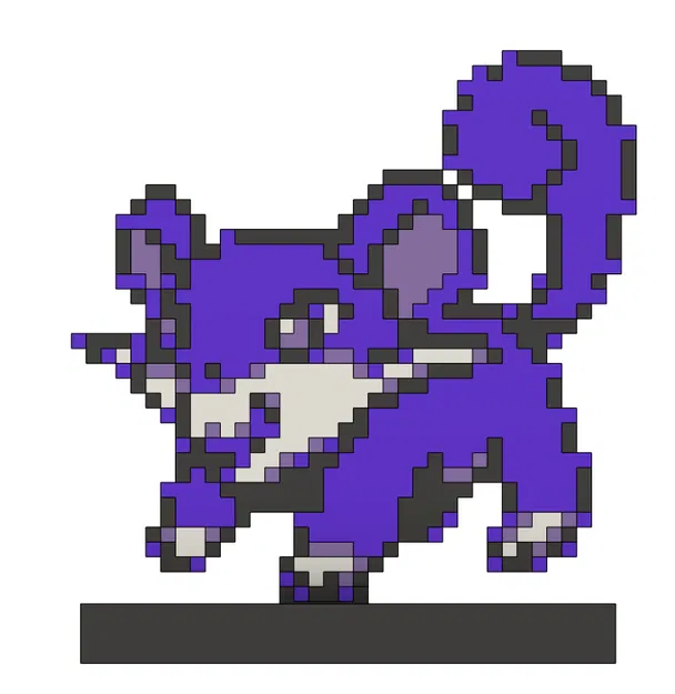 Chuột Tím 8bit Retro Không Phải Ratata - Image 3