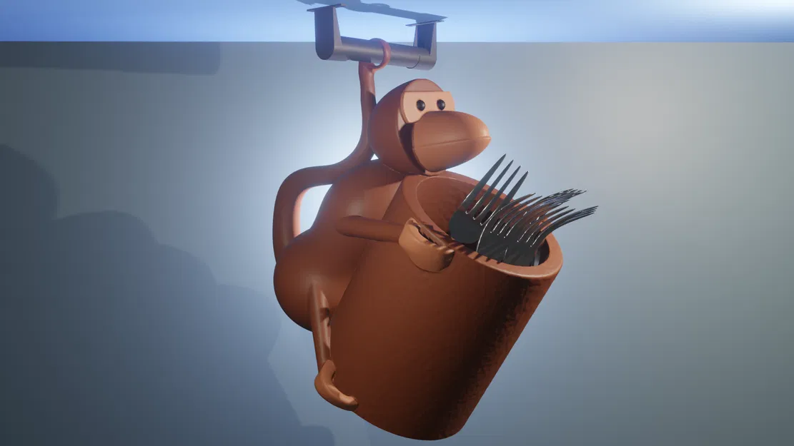 Giá Cắm Dao Kéo Hình Khỉ - Image 1