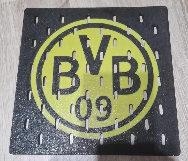 Logo BVB Borussia Dortmund IKEA Skadis 220*220mm - Image 1