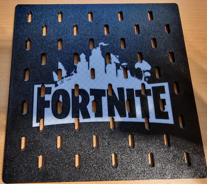 Logo Fortnite IKEA Skadis Lochbrett 220*220mm - Image 2