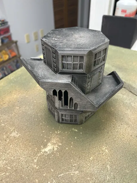 Mô hình Vase-Mode Nhà tù Viễn tưởng có Cầu thang Xoắn ốc Tùy chọn - Image 3