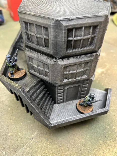 Mô hình Vase-Mode Nhà tù Viễn tưởng có Cầu thang Xoắn ốc Tùy chọn - Image 8