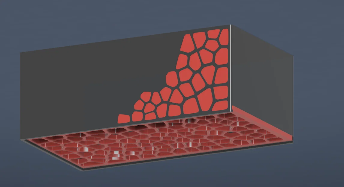 Hộp Giấy Ăn Voronoi Có Đáy Trượt - Image 2