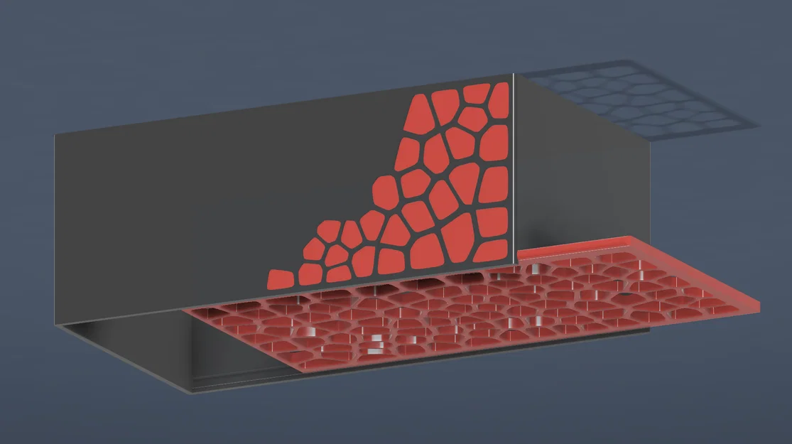 Hộp Giấy Ăn Voronoi Có Đáy Trượt - Image 3