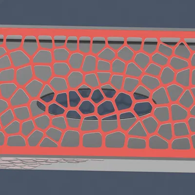 Hộp Giấy Ăn Voronoi Có Đáy Trượt