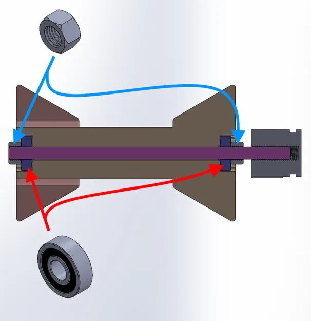 Giá đỡ cuộn dây tóc Ender 3 S1 Pro (V3) - Image 3