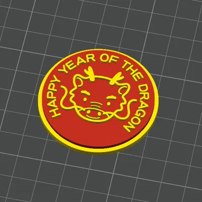 Sticker Tủ Lạnh Tết Rồng Siêu Dễ Thương