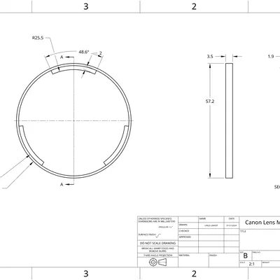 Vòng Gắn Ống Kính Canon (S3 IS)