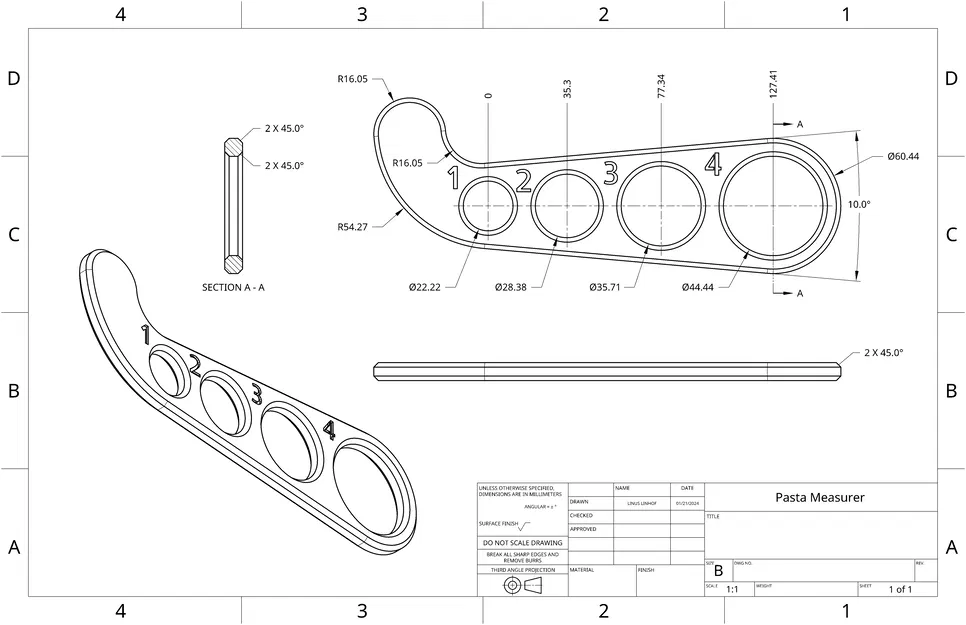 Dụng Cụ Đo Lượng Pasta - Image 1