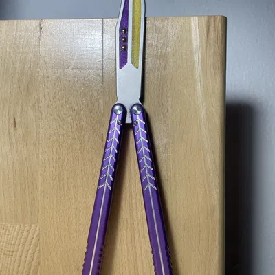 Các chi tiết chèn và chỉ báo tay cầm cho Vulp Balisong