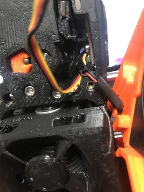 Remix Cảm Biến Sợi Nhựa Stealthburner CW2 cho Prusa mk3s Nema17 có Nắp Che Dây - Image 2