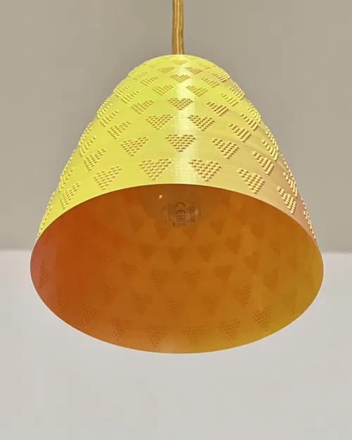 Chao Đèn Kiểu Hoa Văn Trái Tim Chế Độ Lọ - Image 3