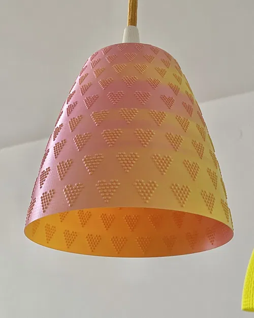 Chao Đèn Kiểu Hoa Văn Trái Tim Chế Độ Lọ - Image 4