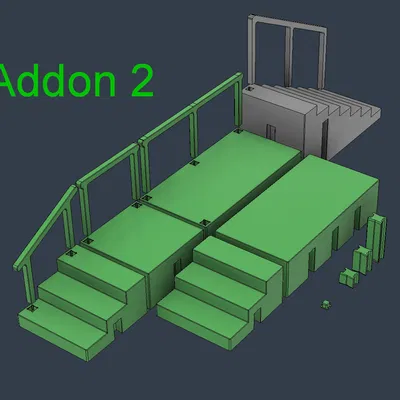 Khu Trượt Ván Mini Module - Dốc, Thanh Ray và Cầu Thang