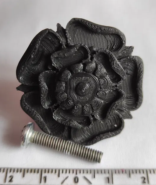 Núm Kéo Ngăn Kéo/Tủ Hình Hoa Hồng - Image 1