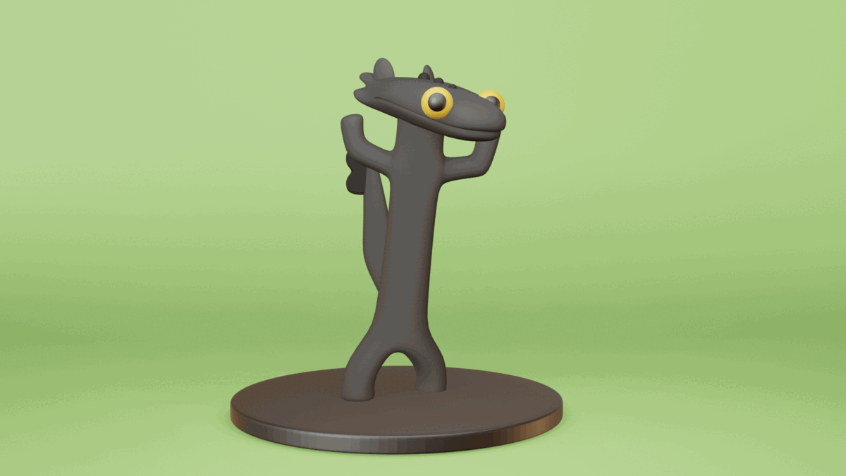 Mô Hình Răng Móm Nhảy Múa (Dancing Toothless)