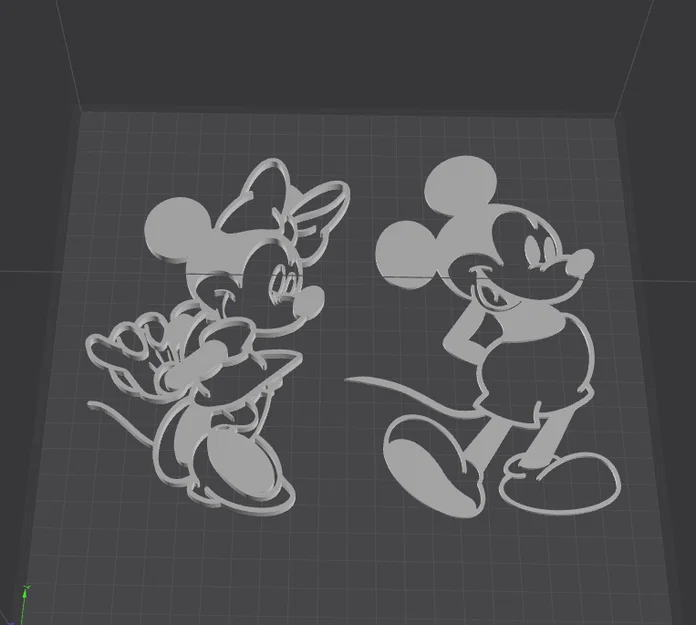 Móc khoá trang trí Mickey và Minnie - Image 1