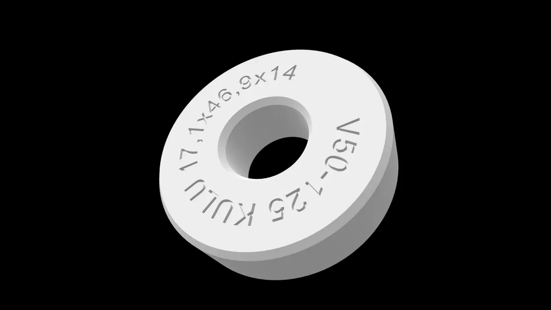 Mô hình giả vòng bi cho Vespa V50-125 KULU 17,1x46,9x14 - Image 1