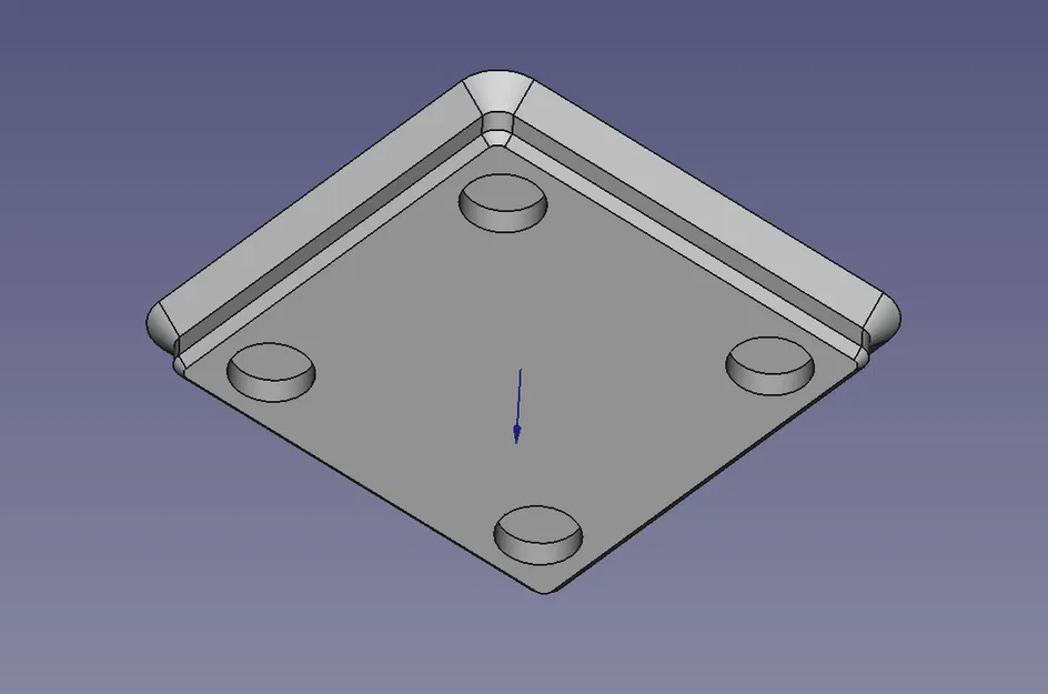 Mẫu Nguồn Freecad Cho Module Gridfinity 1x1 - Image 1