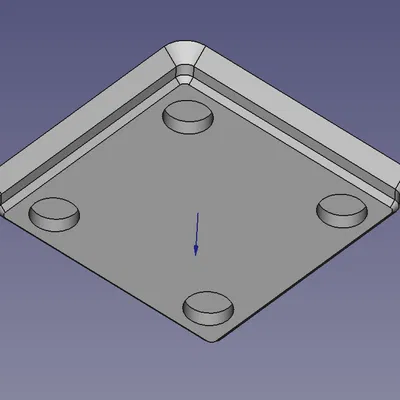 Mẫu Nguồn Freecad Cho Module Gridfinity 1x1