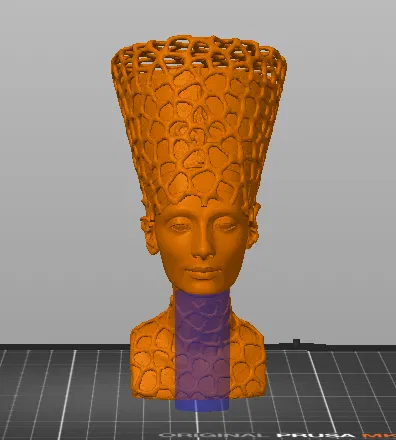 Tượng Nữ hoàng Nefertiti với họa tiết Voronoi và hộp quà bí mật - Image 1