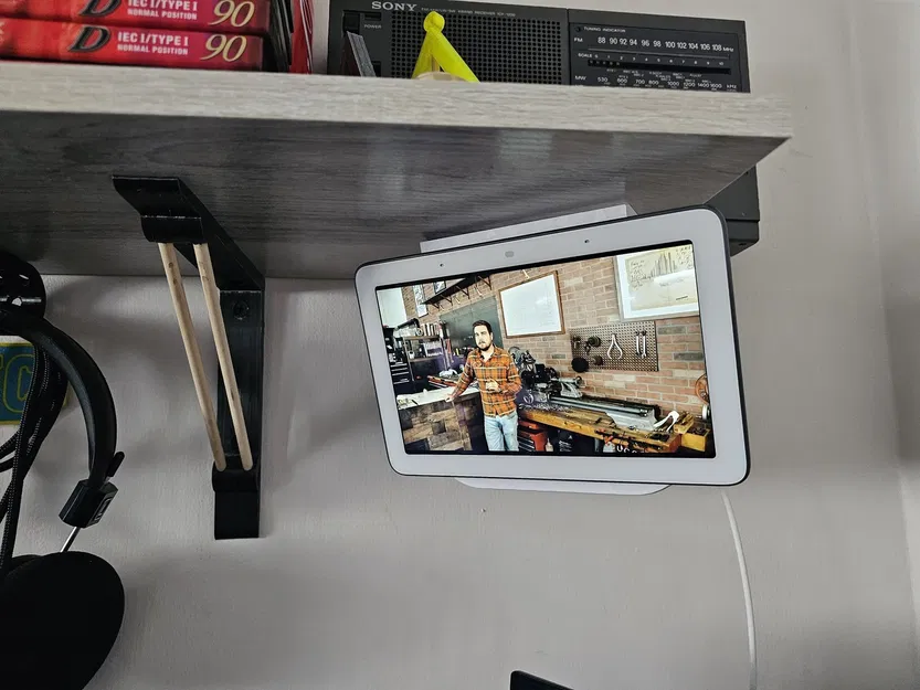 Giá đỡ Google Nest Hub dưới kệ - Image 1