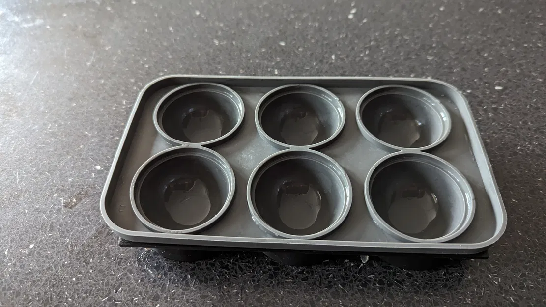 Khuôn Silicon Làm Đá Viên Hình Cầu 6 Viên - Image 2