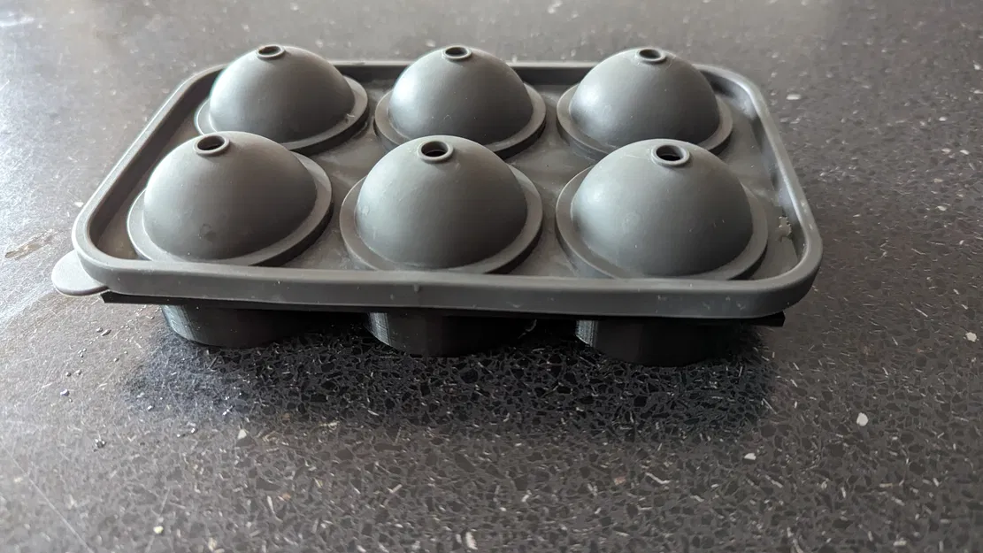 Khuôn Silicon Làm Đá Viên Hình Cầu 6 Viên - Image 3