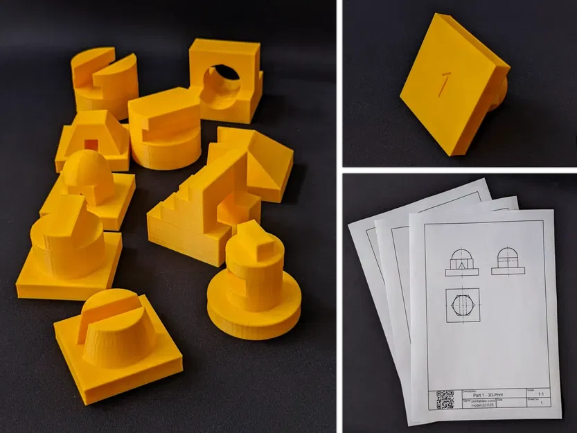 Bản vẽ kỹ thuật với các dạng in 3D - Image 1