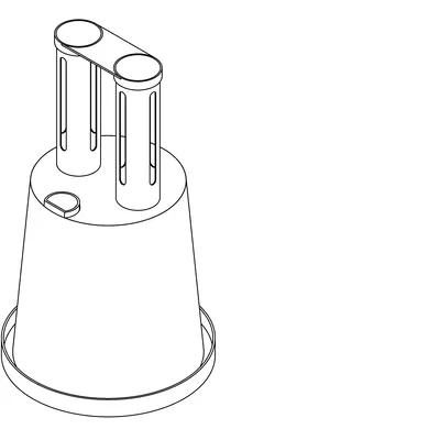 Phụ kiện chậu tự tưới gắn vào hộp nhựa