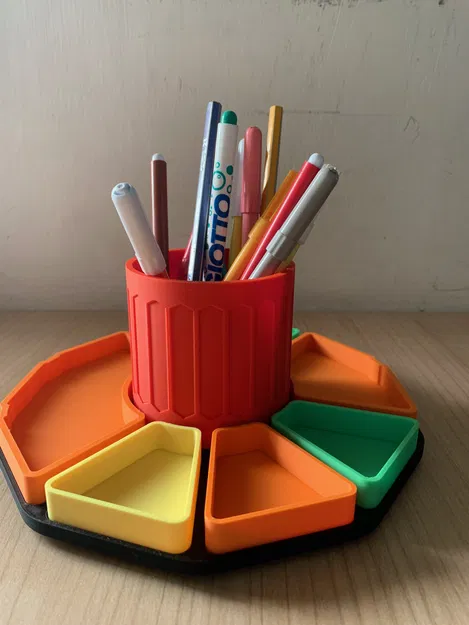 Kệ Đựng Đồ Xoay Đa Sắc Màu Để Bàn - Image 2