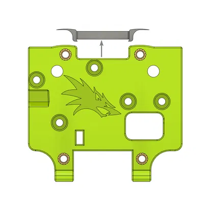 Tấm Adapter Voron Stealthburner cho Ender3v2 (Cập nhật 2024-01-17)