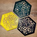 Khay Lục Giác Voronoi Xếp Chồng, 3 Kích Cỡ với 3 Họa Tiết Mỗi Loại - Thumbnail 1
