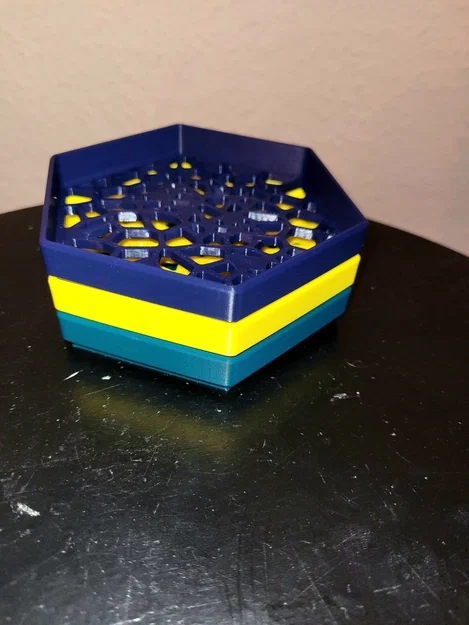 Khay Lục Giác Voronoi Xếp Chồng, 3 Kích Cỡ với 3 Họa Tiết Mỗi Loại - Image 2