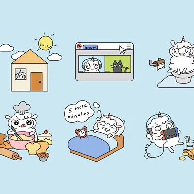 Fluffcorn từ Fluffcorn Stickers