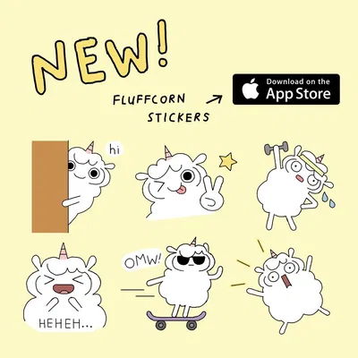 Fluffcorn từ Fluffcorn Stickers
