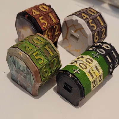 Bộ đếm 2 số siêu đơn giản V2.8 - Trục 6 vòng và vòng +/-