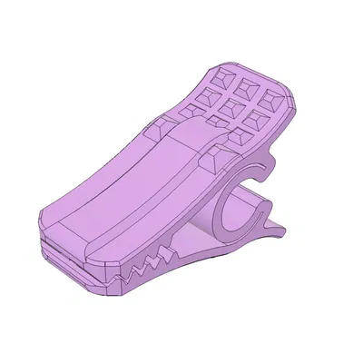 Kẹp túi hình đầu cá sấu